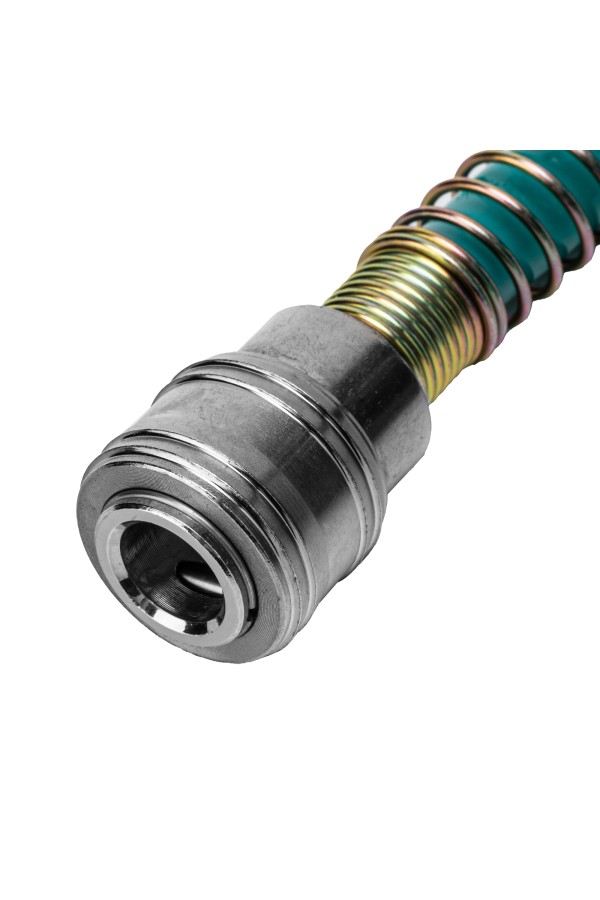 Полиуретановый спиральный шланг профессиональный BASF, 15 м, с быстросъемными соединением Stels