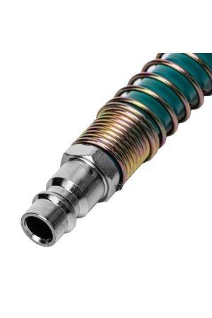 Полиуретановый спиральный шланг профессиональный BASF, 15 м, с быстросъемными соединением Stels