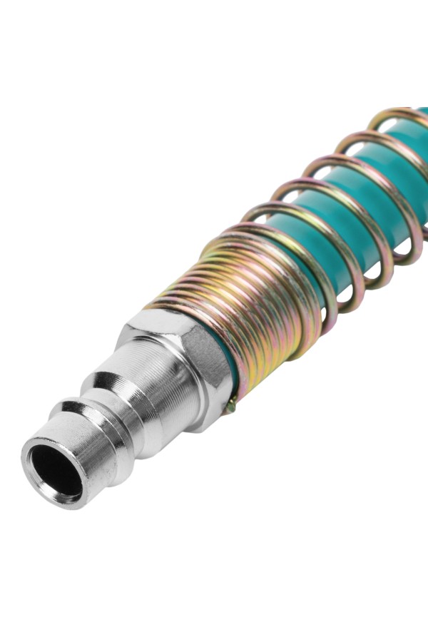 Шланг спиральный воздушный 8 х 12 мм, 18 бар, с быстросъемными соединениями, 10м Stels