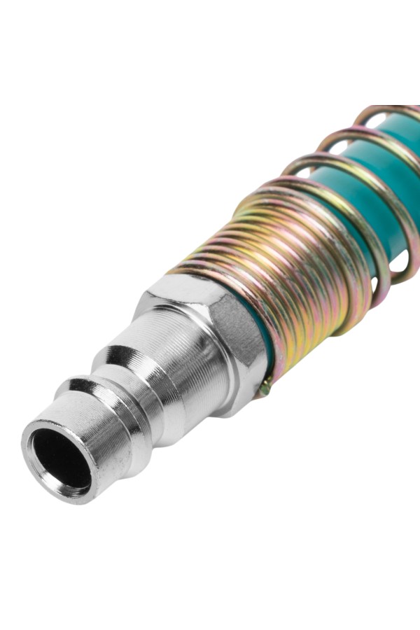 Шланг спиральный воздушный 8 х 12 мм, 18 бар, с быстросъемными соединениями, 15 м Stels