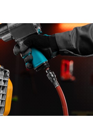 Шланг пневматический резиновый, 10 x 16 мм, 24 бар, армированный, быстросъемное соединение, 10 м Stels