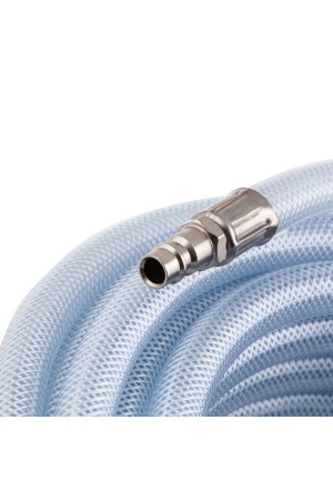 Шланг пневматический ПВХ, 10 x 16 мм, 18 бар, армированный, прозрачный, быстросъемное соединение, 15 м Stels