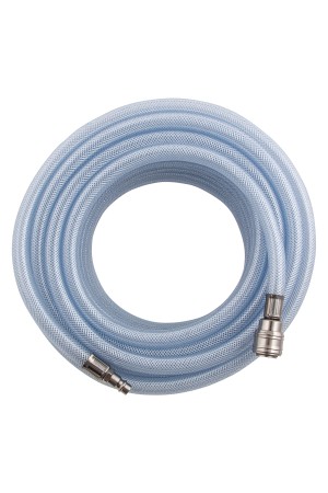 Шланг пневматический ПВХ, 10 x 16 мм, 18 бар, армированный, прозрачный, быстросъемное соединение, 15 м Stels