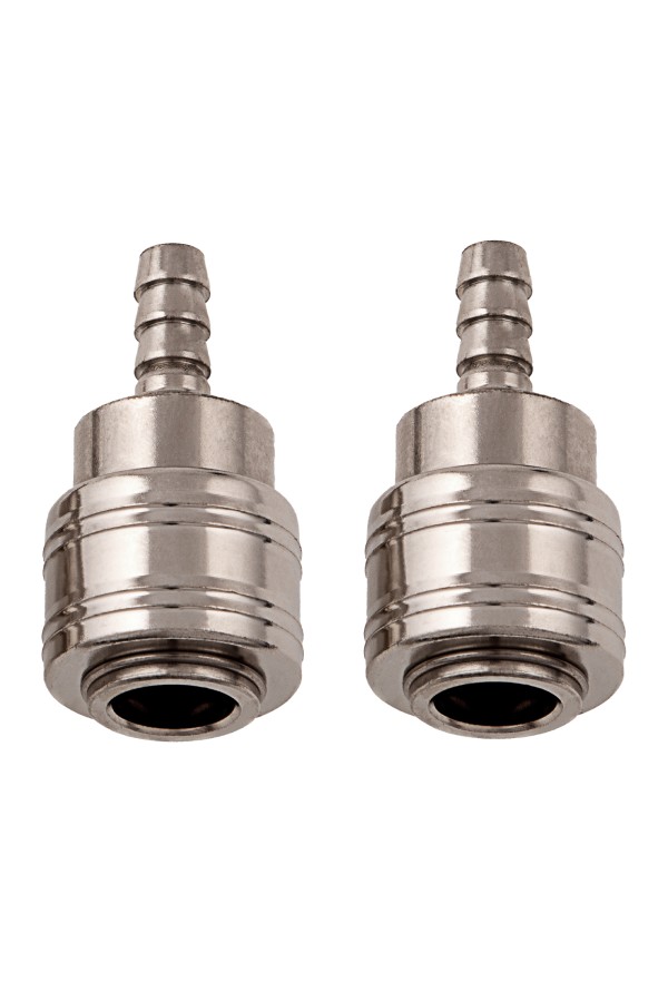 Муфта универсальная быстросъемная ("мама") 3/8, со штуцером "елка" под шланг 8 мм, 2 шт, Stels