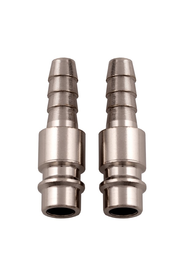 Ниппель универсальный быстросъемный ("папа") со штуцером "елка" под шланг 8 мм, 2 шт. Stels