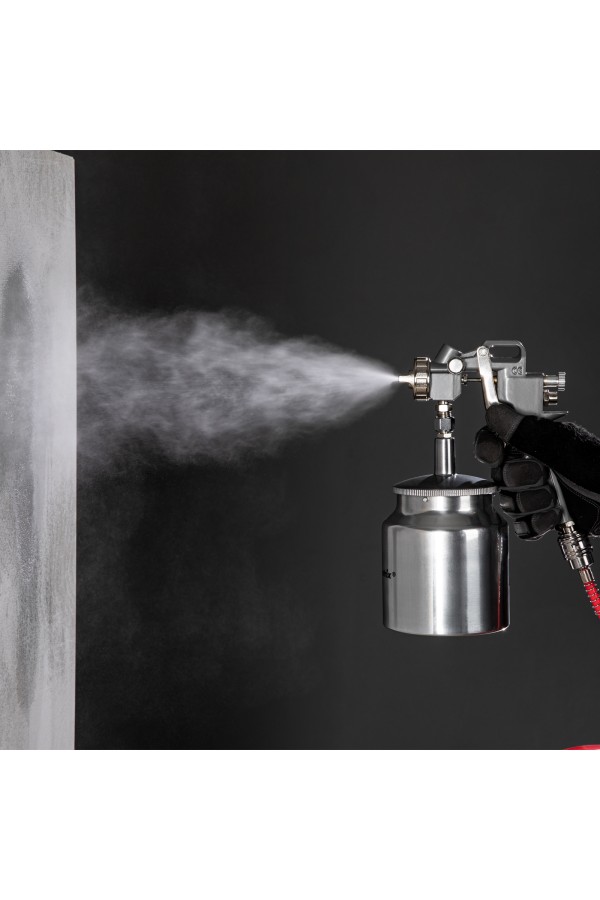 Набор пневмоинструмента, 5 предметов, быстросъемное соединение, краскораспылитель с нижним бачком Matrix