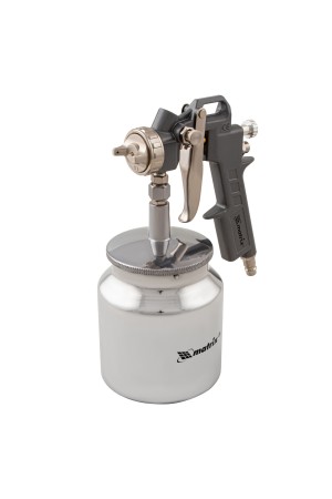 Набор пневмоинструмента, 5 предметов, быстросъемное соединение, краскораспылитель с нижним бачком// Matrix