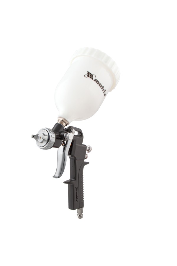 Набор пневмоинструмента, 5 предметов, быстросъемное соединение, краскораспылитель с верхним бачком Matrix