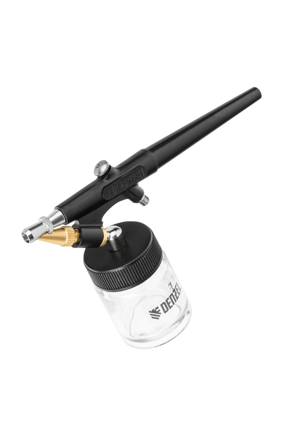 Аэрограф с нижним бачком AB2, 0,8 мм, 22 мл, 11 л/мин Denzel