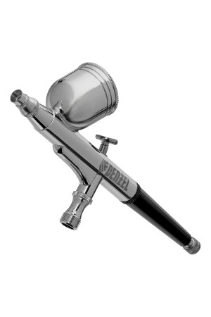 Аэрограф с верхним бачком AB1, 0.2/0.3/0.5 мм, 7 мл, 9 л/мин Denzel