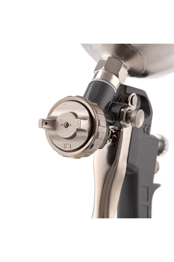 Краскораспылитель пневматический с верхним бачком V 0.6 л, сопло D 1.2, 1.5 и 1.8 мм Matrix