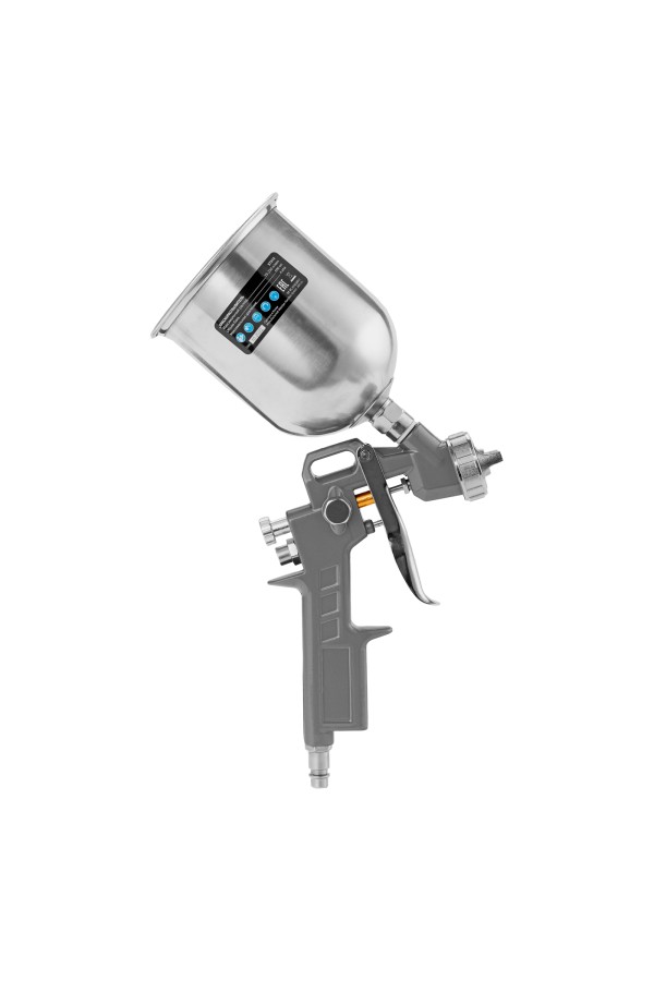 Краскораспылитель пневматический с верхним бачком V 0.6 л, сопло D 1.2, 1.5 и 1.8 мм Matrix