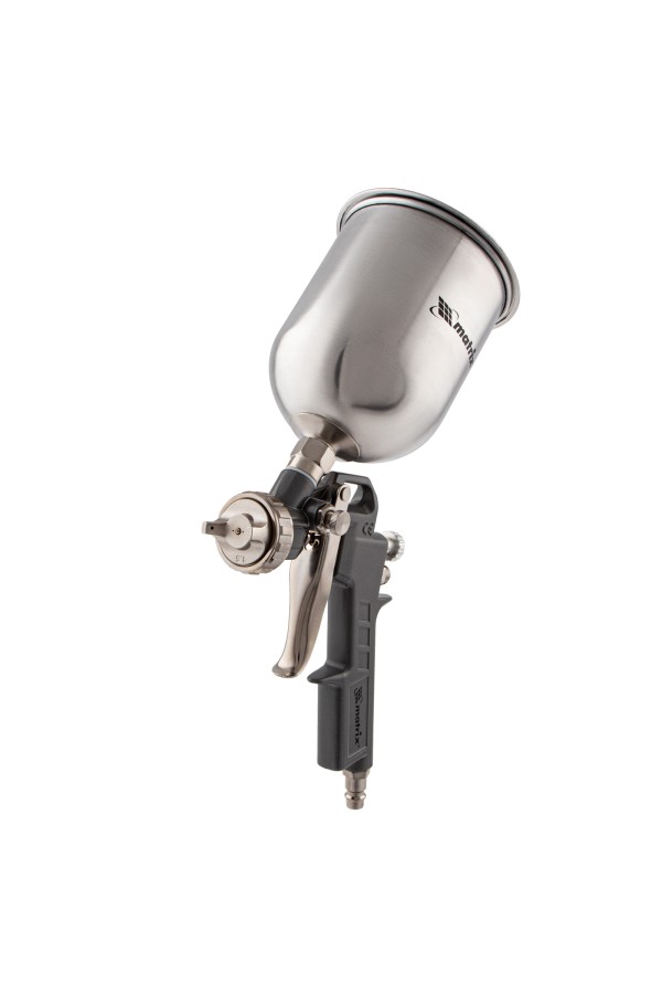 Краскораспылитель пневматический с верхним бачком V 0.6 л, сопло D 1.2, 1.5 и 1.8 мм Matrix