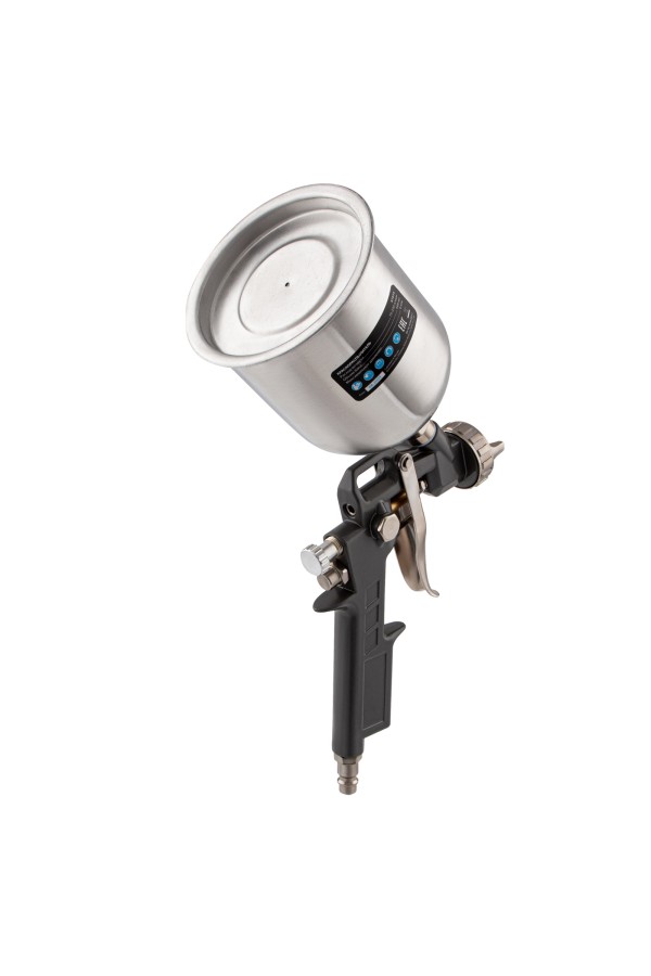 Краскораспылитель пневматический с верхним бачком V 0.6 л, сопло D 1.2, 1.5 и 1.8 мм Matrix