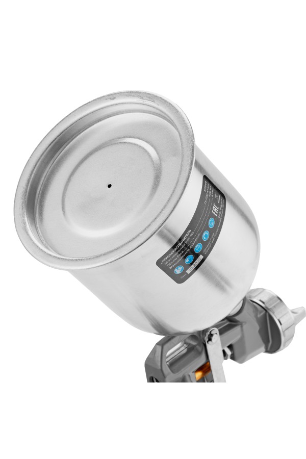 Краскораспылитель пневматический с верхним бачком V 0.6 л, сопло D 1.2, 1.5 и 1.8 мм Matrix