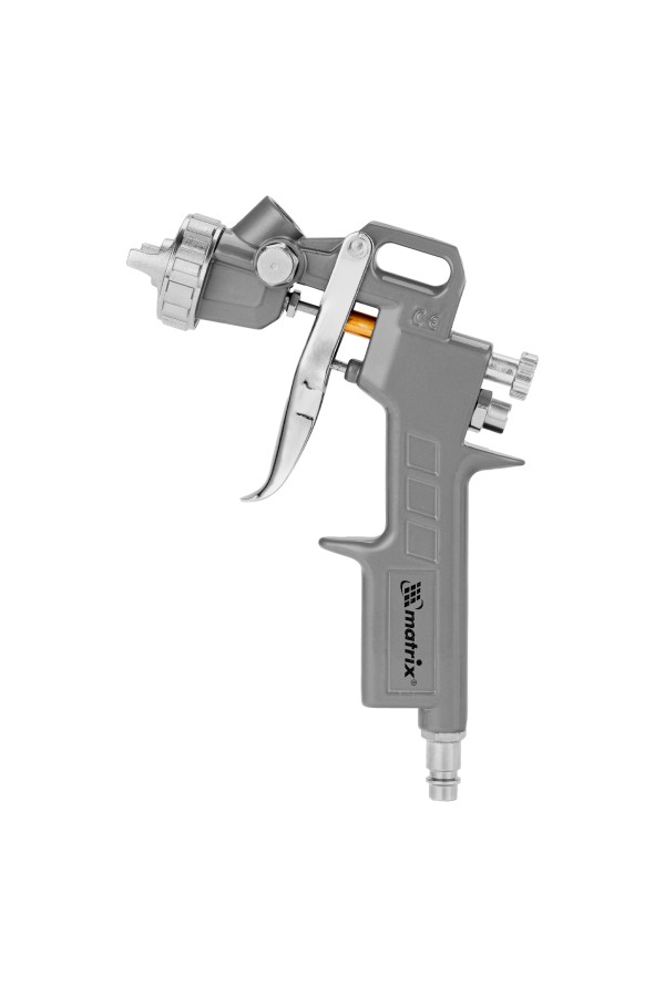 Краскораспылитель пневматический с верхним бачком V 0.6 л, сопло D 1.2, 1.5 и 1.8 мм Matrix