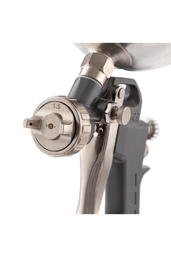 Краскораспылитель пневматический с верхним бачком V 1, 0 л, сопло D 1.2, 1.5 и 1.8 мм Matrix