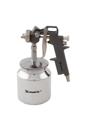 Краскораспылитель пневматический с нижним бачком V 0.75 л, сопло D 1.2, 1.5 и 1.8 мм Matrix
