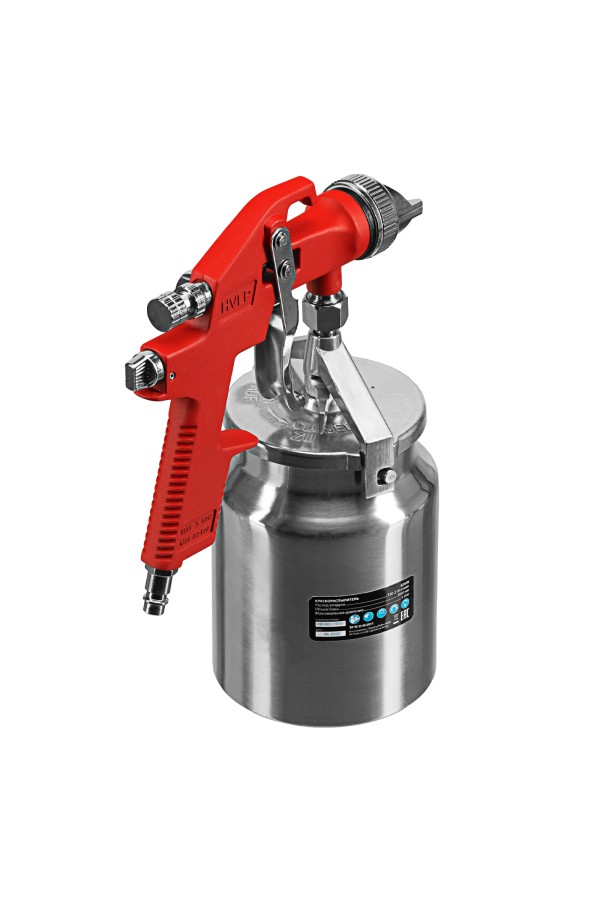 Краскораспылитель HVLP пневмат. с нижним бачком V= 1 л, сопло диаметром 1.4 мм Matrix