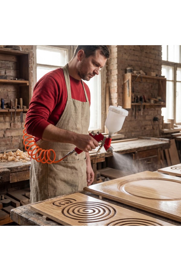 Краскораспылитель HP пневмат. с верхним бачком V= 0,6 л, сопло диаметром 1.7 мм Matrix