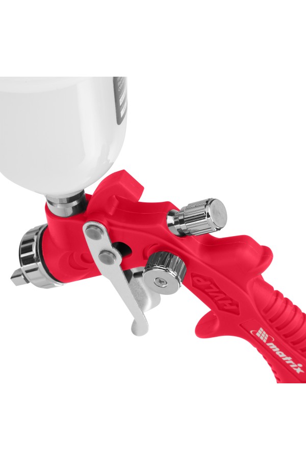 Краскораспылитель HVLP пневмат. с верхним бачком V= 0,1 л, сопло диаметром 0.8 мм Matrix