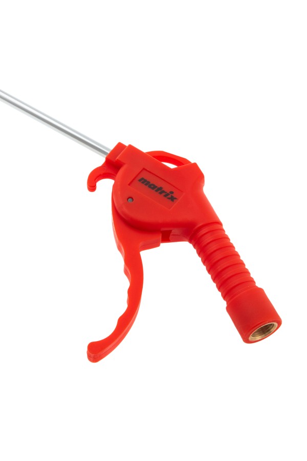 Пистолет продувочный с удлиненным изогнутым соплом, пневматический, 270 мм Matrix