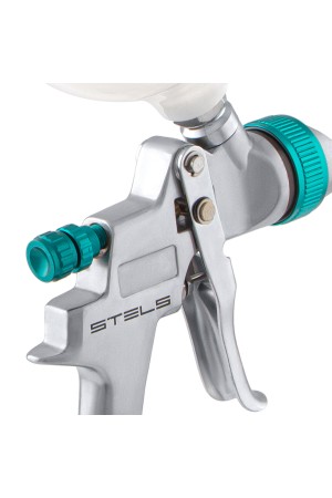 Краскораспылитель AG 801 HVLP, гравитационный, сопло 1.5 мм и 1.8 мм Stels