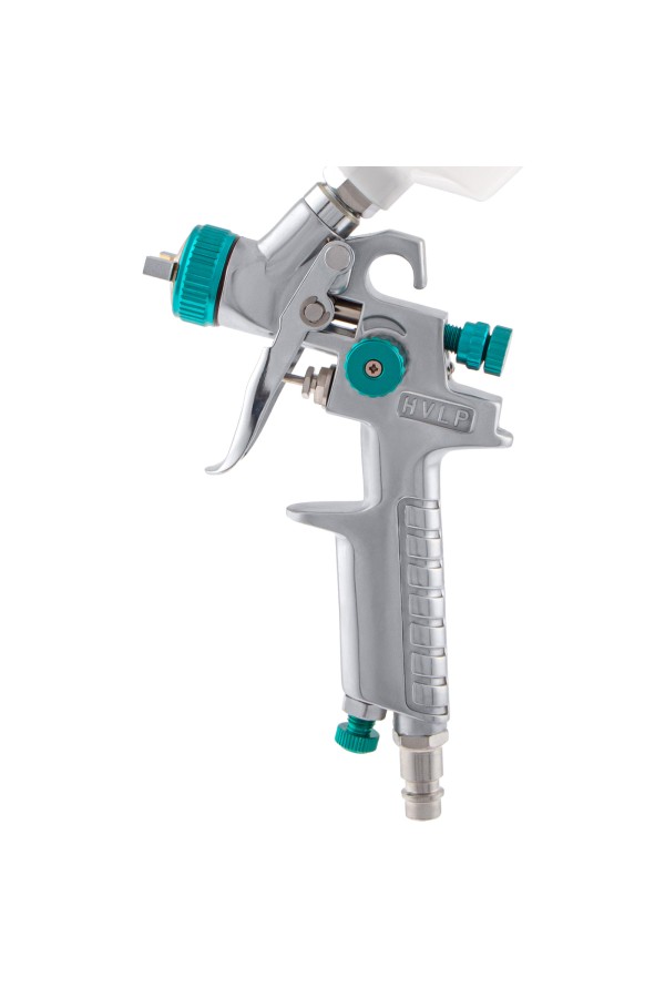 Краскораспылитель AG 810 HVLP, гравитационный, сопло 0.8 мм и 1 мм Stels