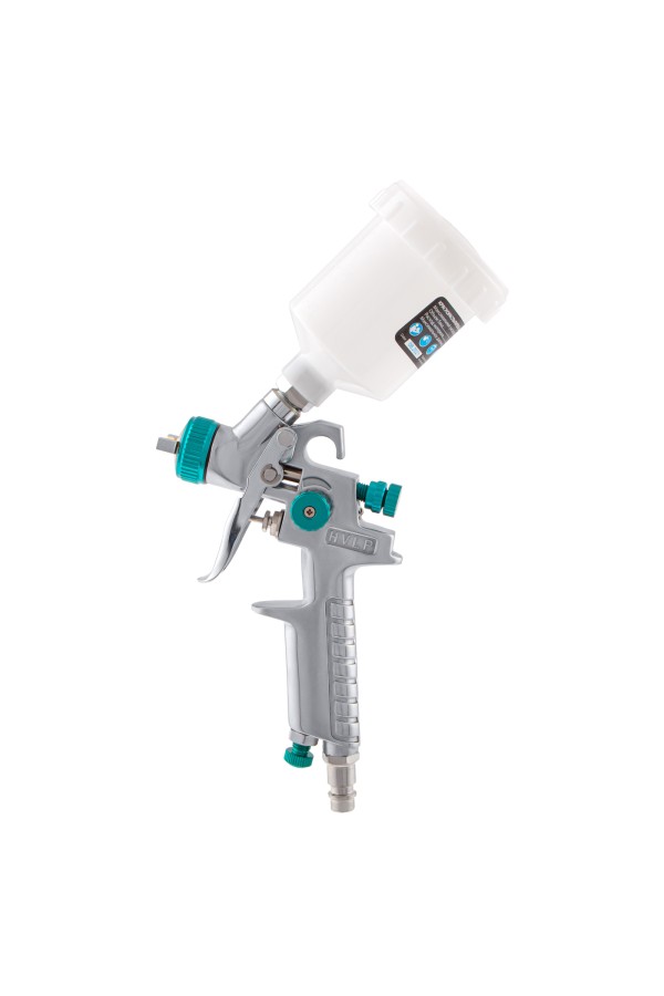 Краскораспылитель AG 810 HVLP, гравитационный, сопло 0.8 мм и 1 мм Stels