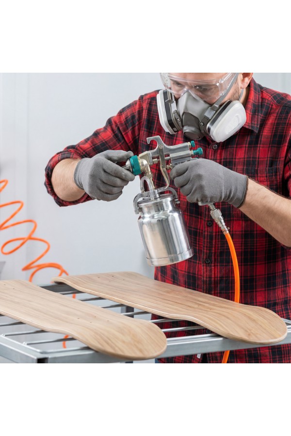 Краскораспылитель AS 702 НP профессиональный, всасывающего типа, сопло 1.8 мм и 2 мм Stels