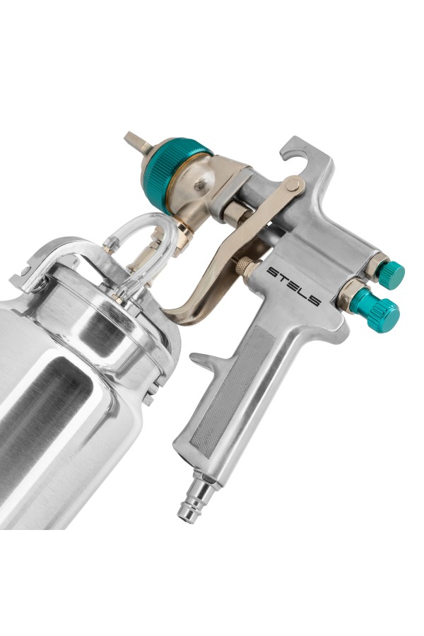 Краскораспылитель AS 702 НP профессиональный, всасывающего типа, сопло 1.8 мм и 2 мм Stels