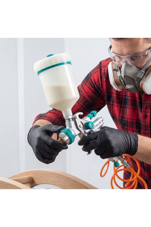 Краскораспылитель AG 901 LVMP профессиональный, гравитационного типа, сопло 1.3 и 1.1 мм Stels