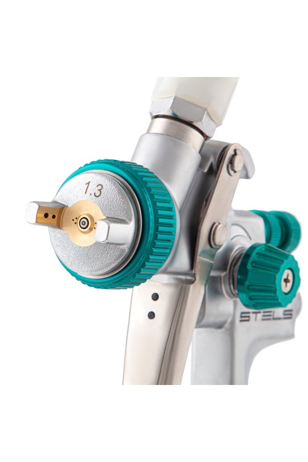 Краскораспылитель AG 901 LVMP профессиональный, гравитационного типа, сопло 1.3 и 1.1 мм Stels