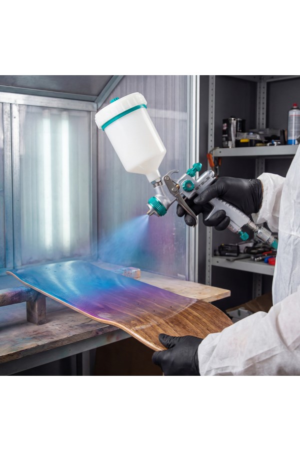 Краскораспылитель AG 901 LVMP профессиональный, гравитационного типа, сопло 1.3 и 1.1 мм Stels