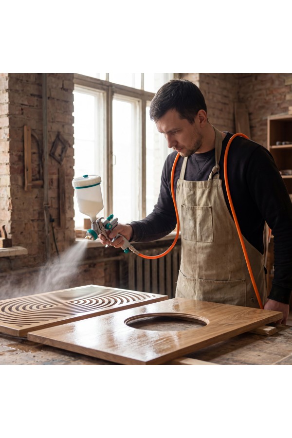 Краскораспылитель AG 901 LVMP профессиональный, гравитационного типа, сопло 1.3 и 1.1 мм Stels