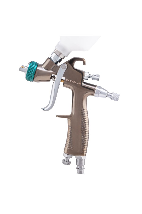 Краскораспылитель AG 970 LVLP, профессиональный, гравитационного типа, сопло 0.8 мм Stels