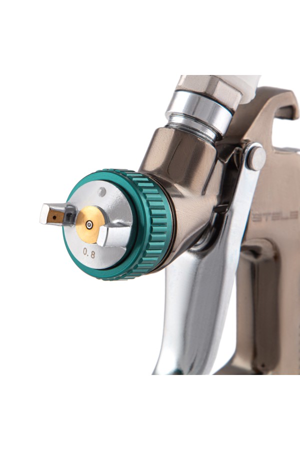 Краскораспылитель AG 970 LVLP, профессиональный, гравитационного типа, сопло 0.8 мм Stels