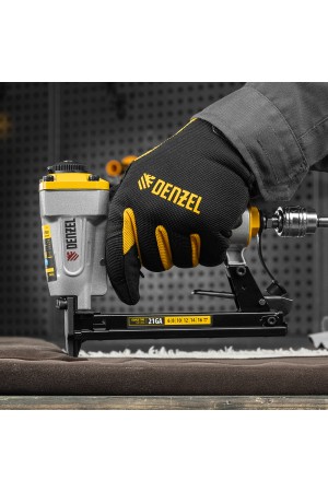 Степлер пневматический PS8016 для прямоугольных скоб 21GA от 6 до 16 мм Denzel