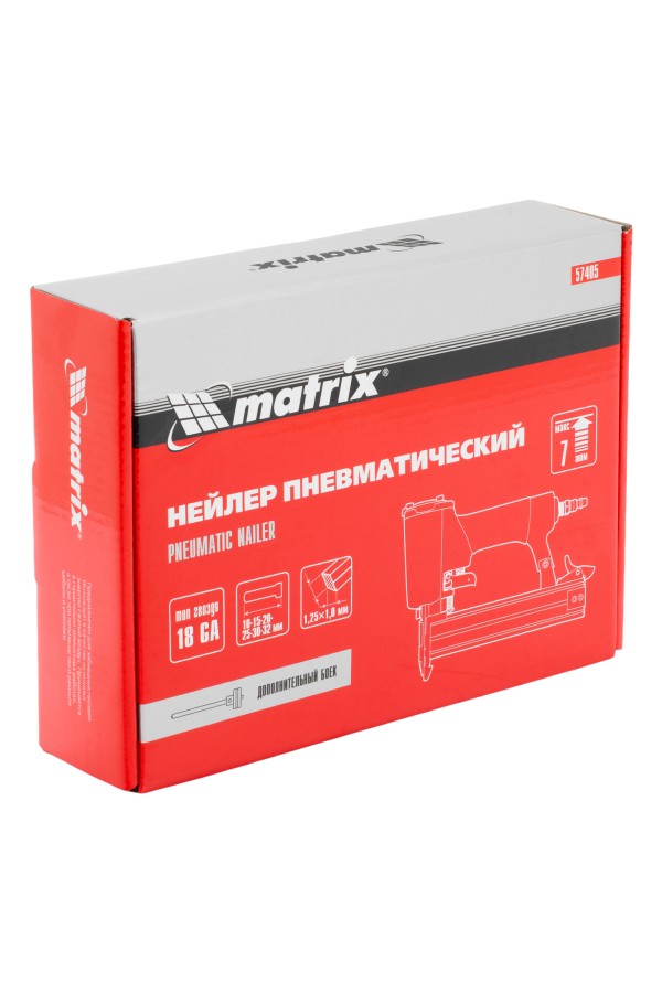 Нейлер пневматический для гвоздей от 10 до 32 мм Matrix