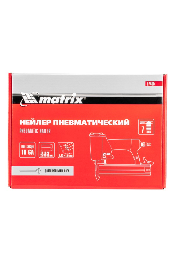 Нейлер пневматический для гвоздей от 10 до 32 мм Matrix