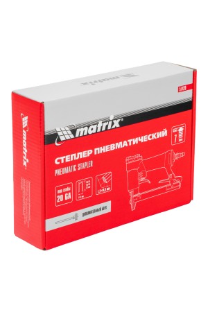 Степлер пневматический для прямоугольных скоб от 10 до 22 мм Matrix