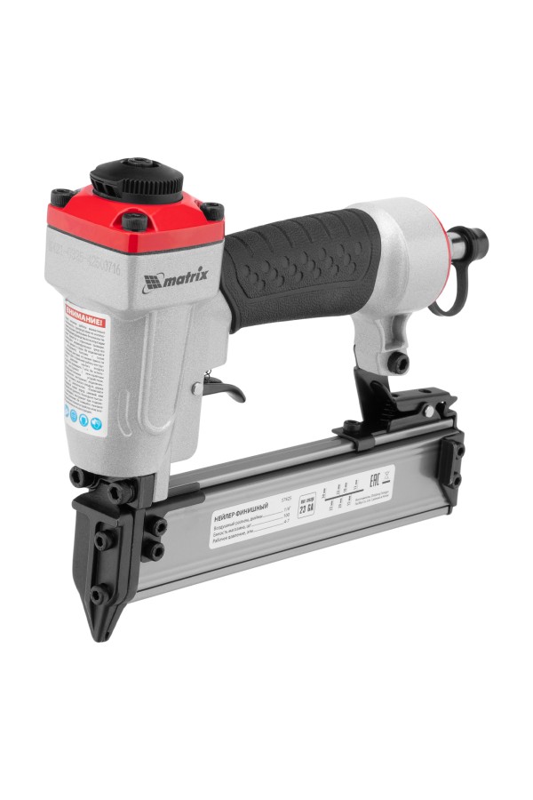 Нейлер финишный, шпилькозабивной пистолет, пневматический, гвоздь 23GA D 0.64 мм  длина 10-30 мм Matrix