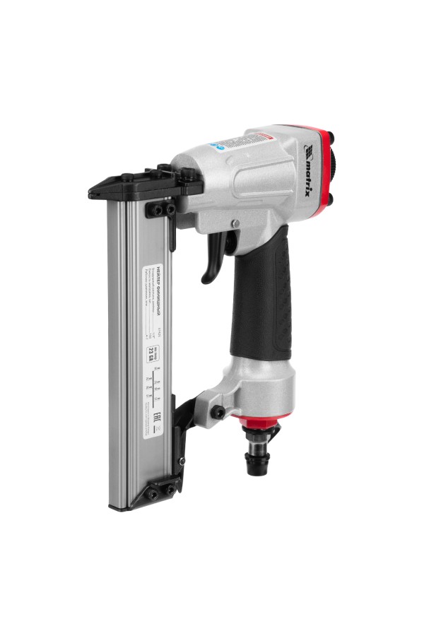 Нейлер финишный, шпилькозабивной пистолет, пневматический, гвоздь 23GA D 0.64 мм  длина 10-30 мм Matrix