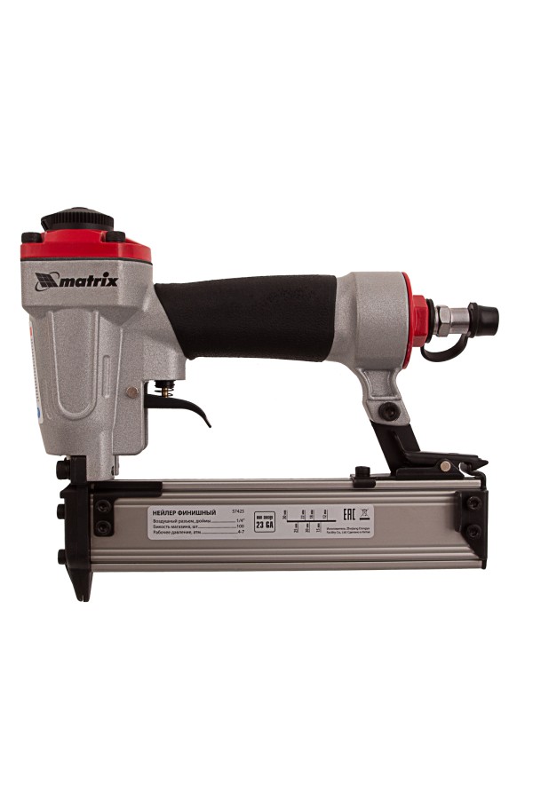 Нейлер финишный, шпилькозабивной пистолет, пневматический, гвоздь 23GA D 0.64 мм  длина 10-30 мм Matrix
