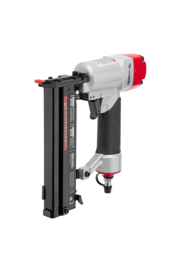 Нейлер-степлер пневматический 2 в 1, гвозди 18GA длина 10-50 мм, скобы 18GA длина 25-40 мм Matrix