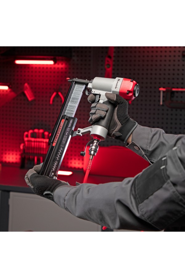 Нейлер-степлер пневматический 2 в 1, гвозди 18GA длина 10-50 мм, скобы 18GA длина 25-40 мм Matrix