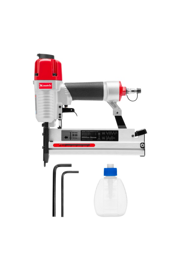 Нейлер-степлер пневматический 2 в 1, с регулировкой глубины забивания, гвозди 18GA, скобы 18GA Matrix