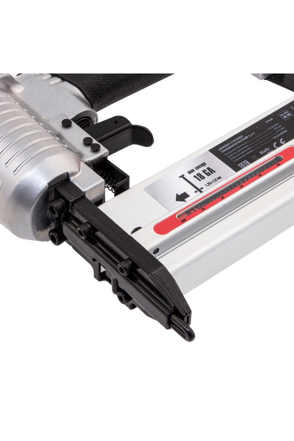 Нейлер-степлер пневматический 2 в 1, с регулировкой глубины забивания, гвозди 18GA, скобы 18GA Matrix