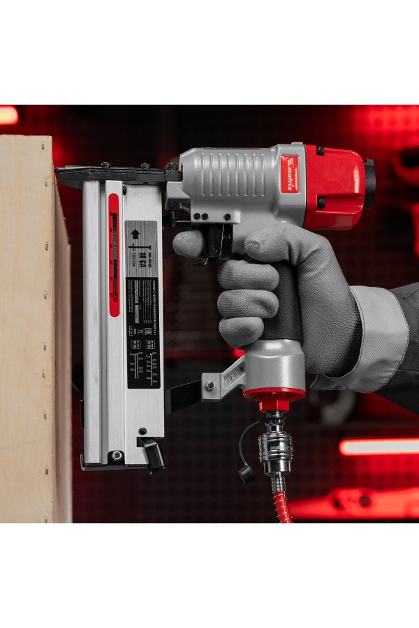 Нейлер-степлер пневматический 2 в 1, с регулировкой глубины забивания, гвозди 18GA, скобы 18GA Matrix