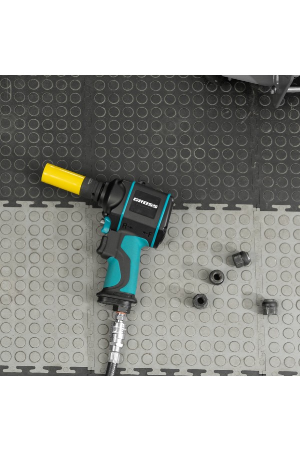 Гайковерт пневматический ударный G985K2, 1/2, 610Нм 9000 об/мин, с набором 17 предметов Gross